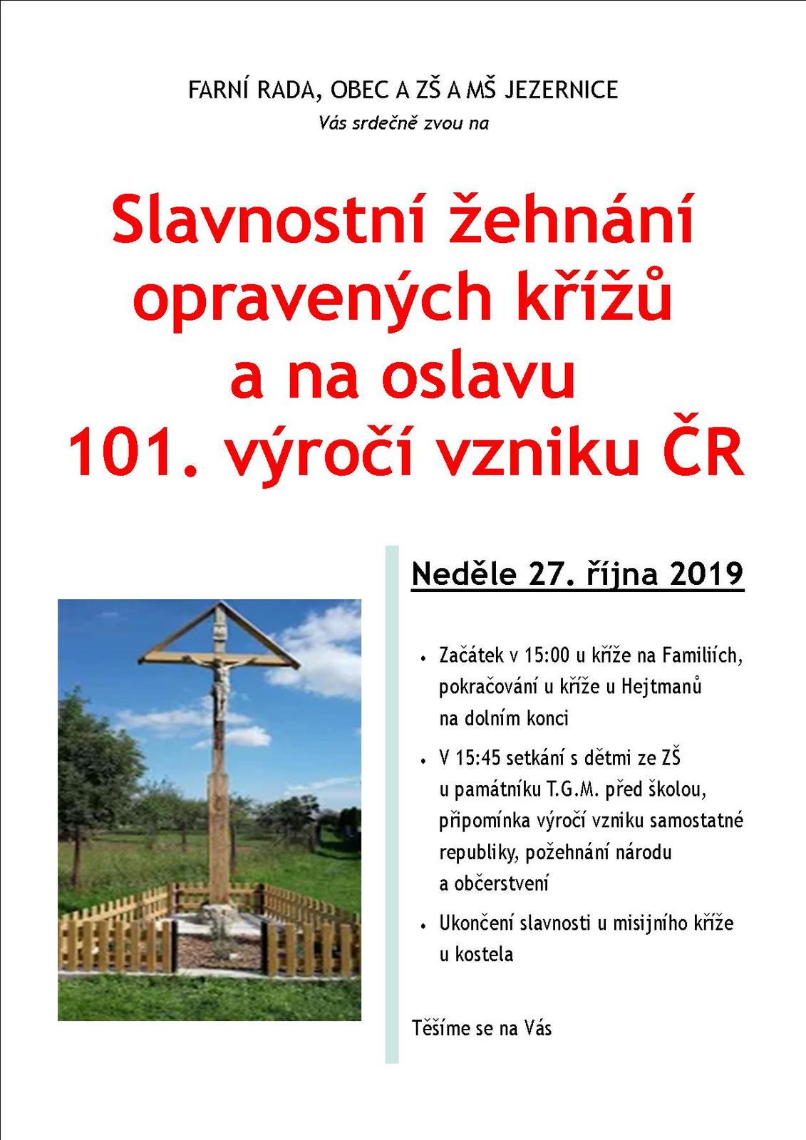 Slavnostní žehnání opravených křížů a oslava 101. výroční vzniku ČR.jpg