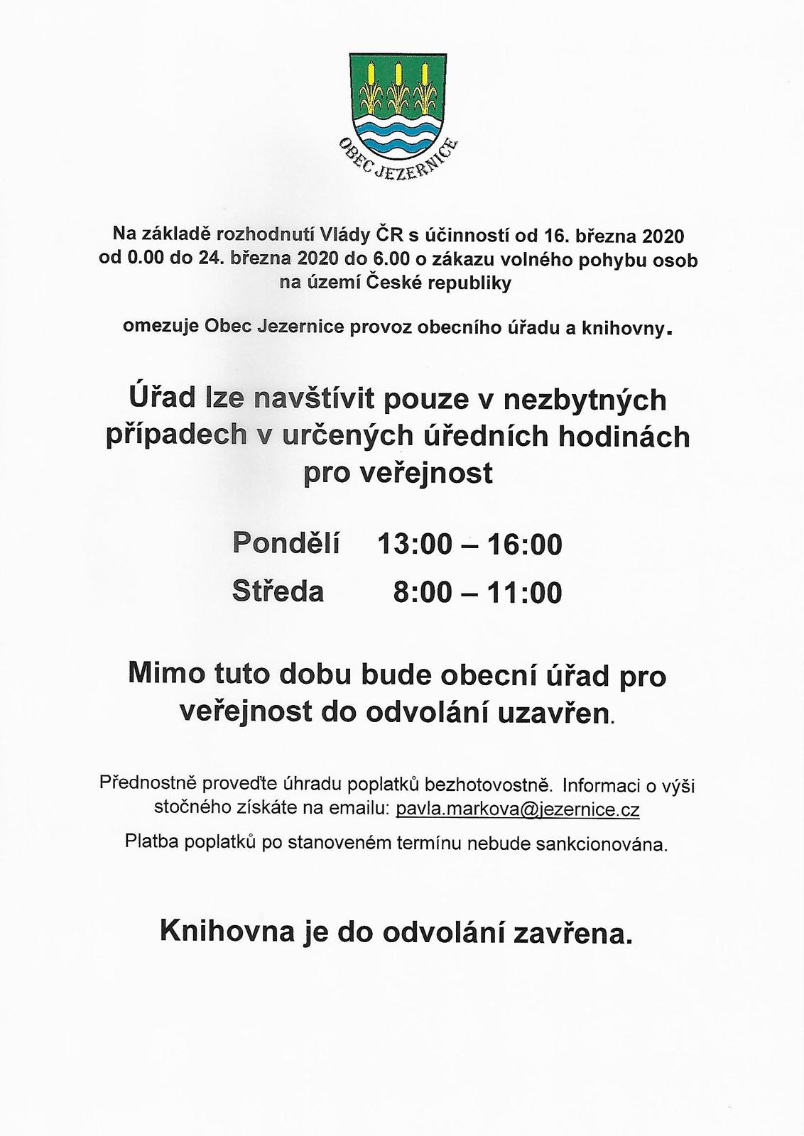 Omezení provozu Obecního úřadu a knihovny.jpg